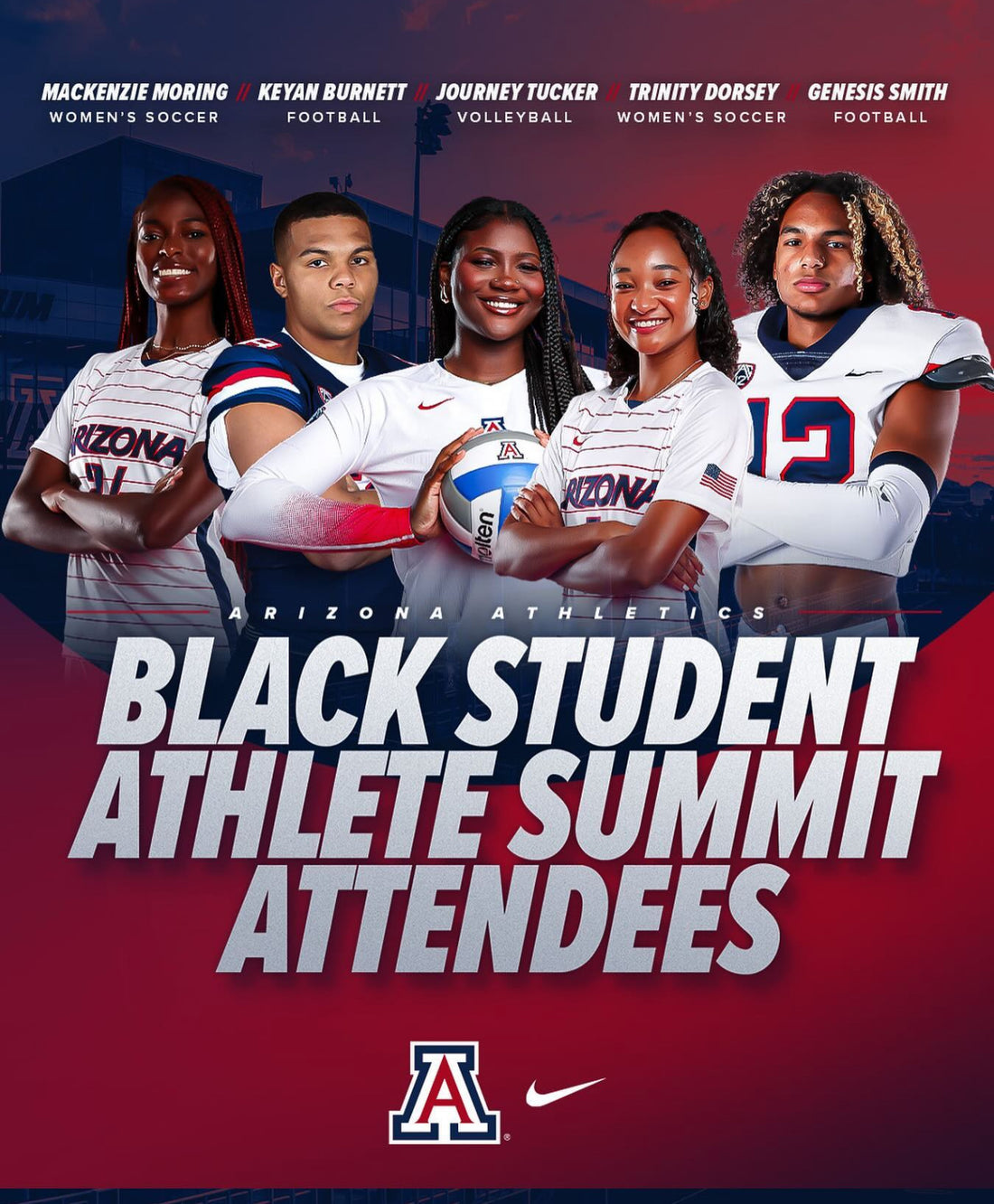 Keyan Burnett represented Arizona at the 2024 Black Student Athlete Summit in Los Angeles